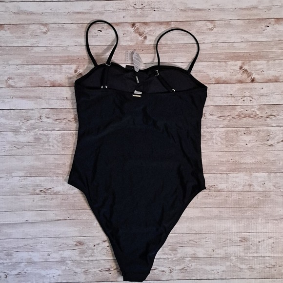 Relleciga Bandeau One Piece Swimsuit Black - Picture 5 of 11